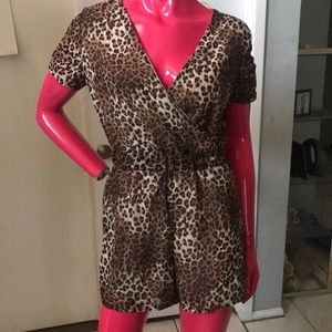 Cheetah romper